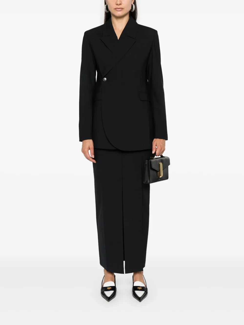 HERSKIND Nina getailleerde maxi-rok - Blauw