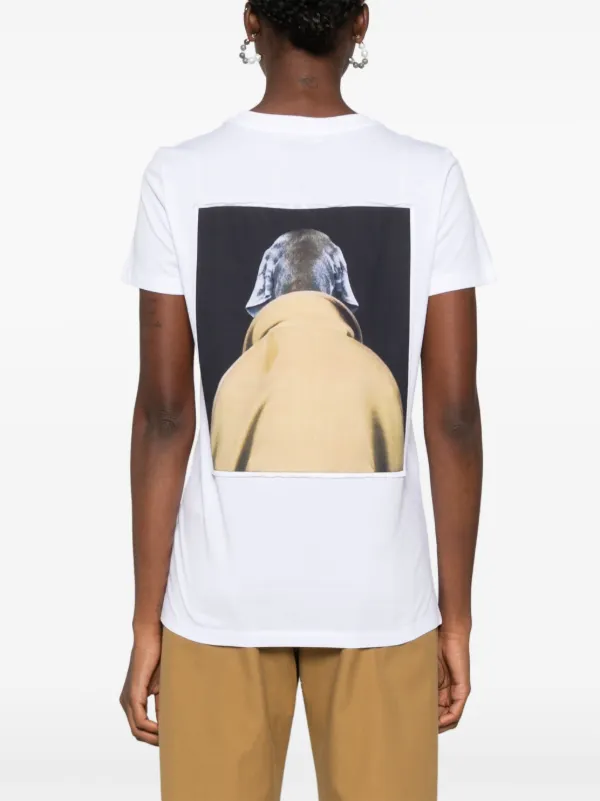 Cipria printed cotton jersey T-shirt in white - Max Mara