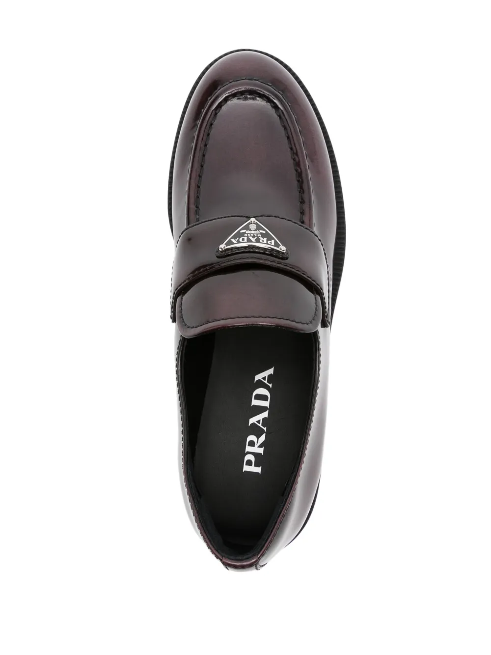 Prada Sneakers van geborsteld leer Rood
