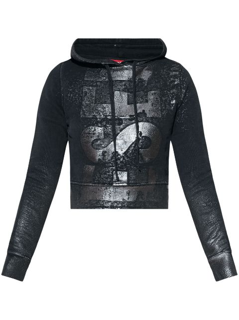 Diesel F-Slimmy logo-print hoodie Women