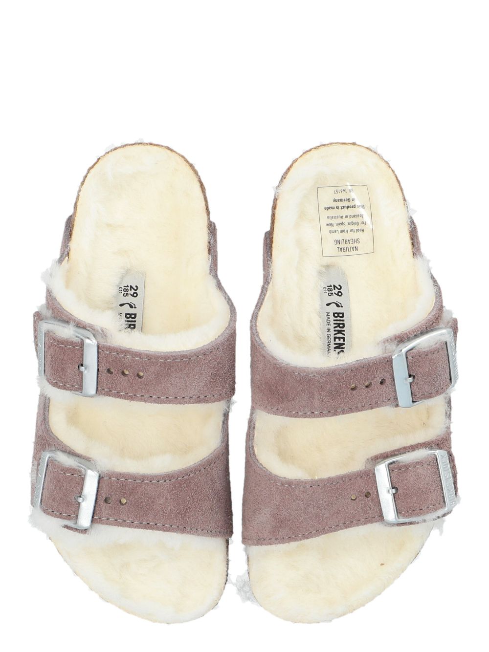 Birkenstock Kids Arizona lammy sandalen Paars