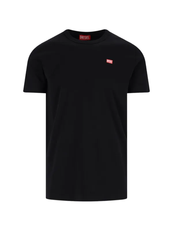 Diesel T-shirt In Mercerised Cotton | Black | FARFETCH
