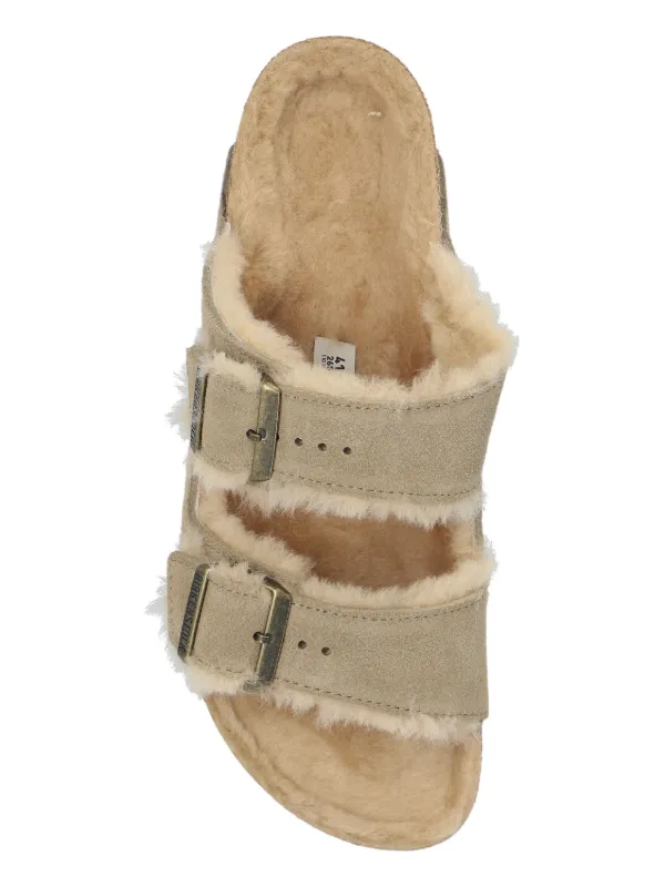 Birkenstock Arizona シアリング サンダル | ニュートラル | FARFETCH JP