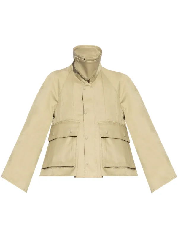 LOEWE trapeze cotton jacket women Cotton 36 Neutrals