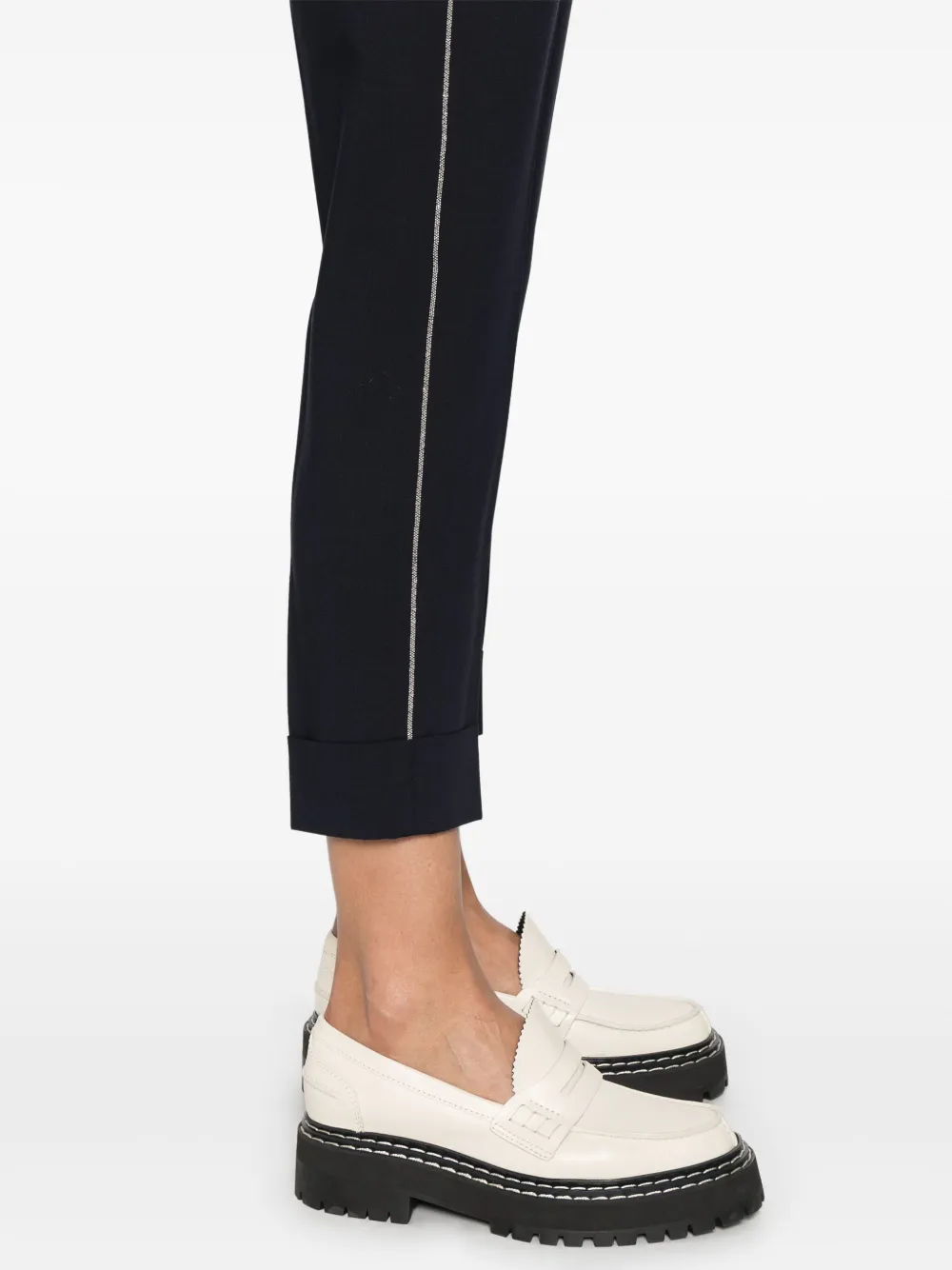 Peserico Broek verfraaid met kralen Blauw
