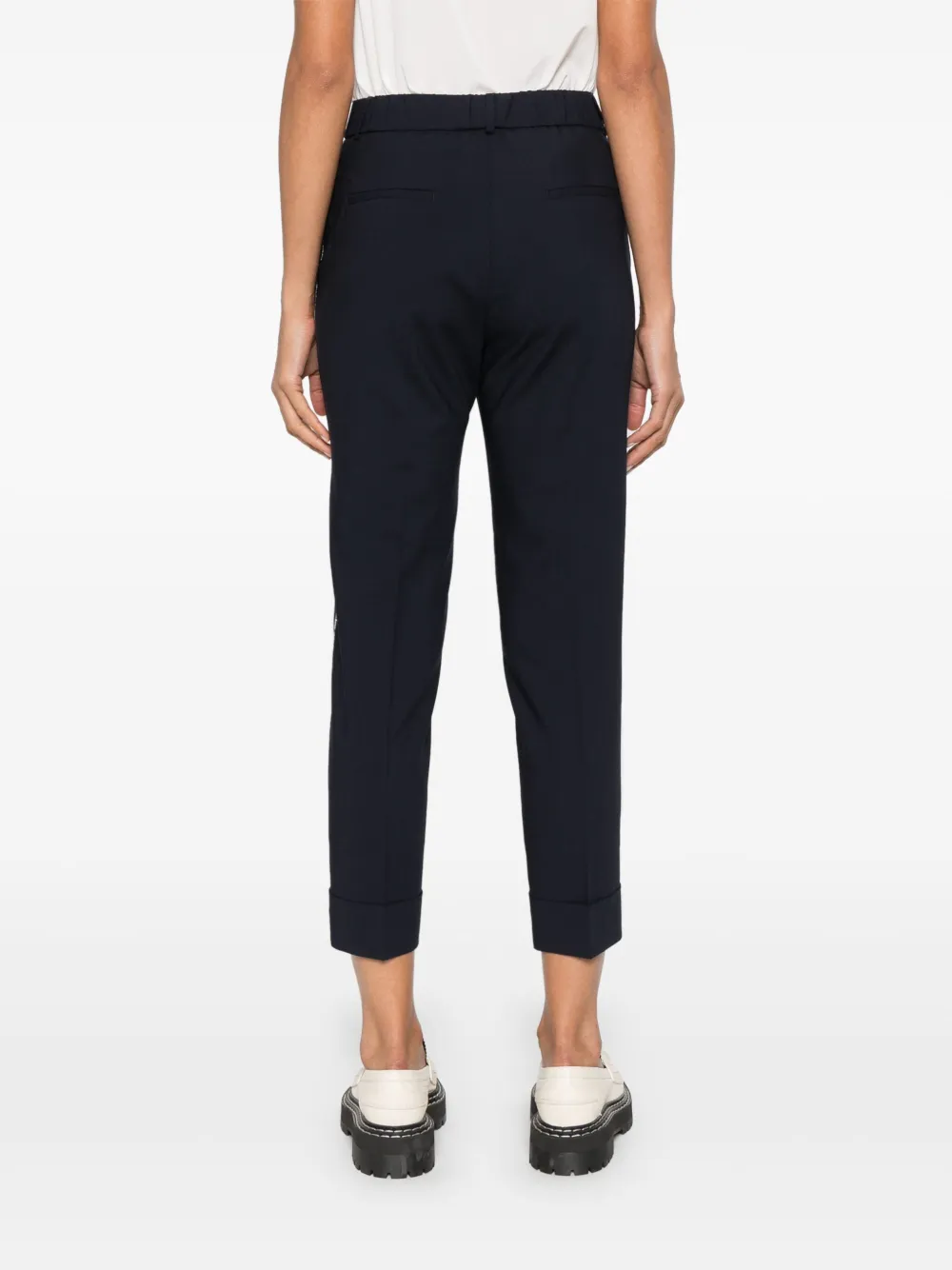 Peserico Broek verfraaid met kralen Blauw