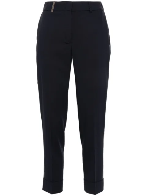 Peserico bead-embellished trousers