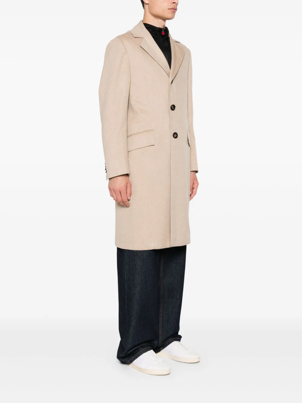 Kiton Kasjmier jas Beige