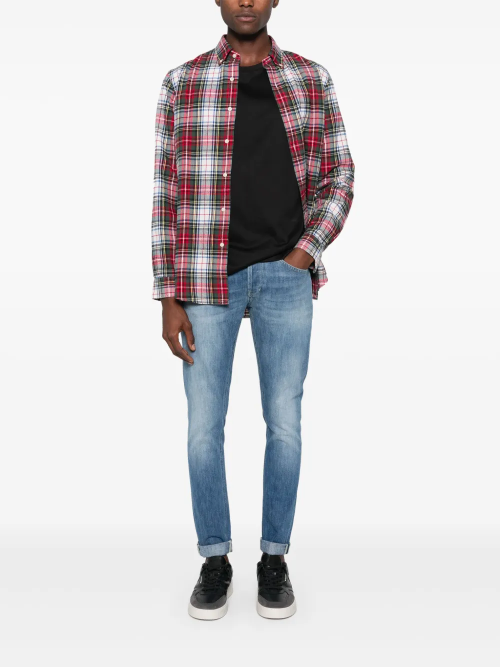 Calvin Klein short-sleeved cotton t-shirt - Zwart