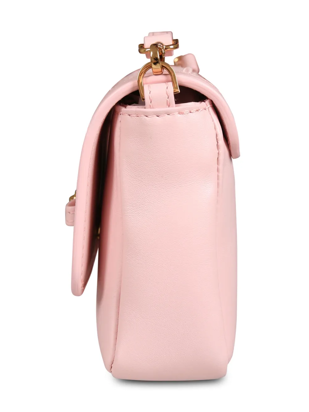 Versace Kids Gianni Ribbon tweed schoudertas Roze