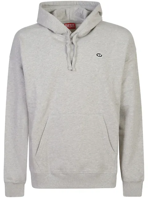 Diesel logo patch drawstring hoodie
