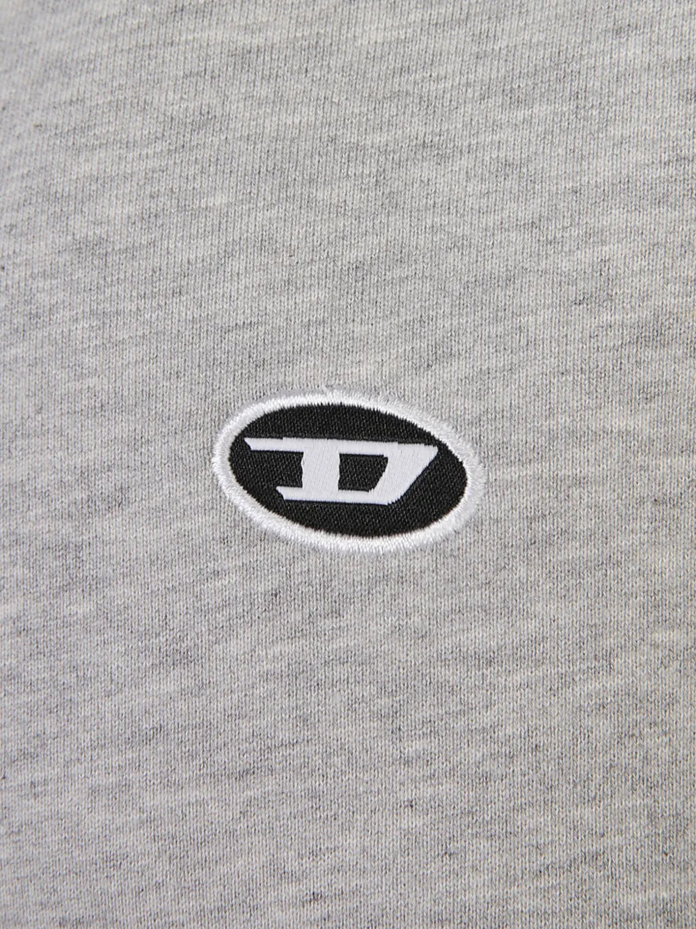 Diesel Hoodie met logopatch Grijs
