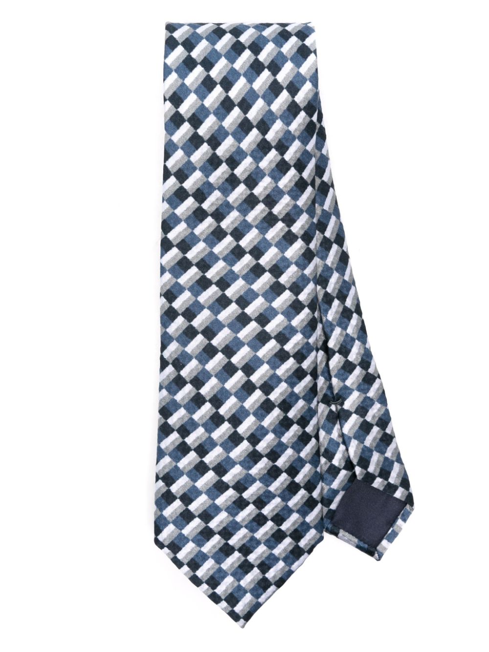 Shop Giorgio Armani Royal Blue Tie