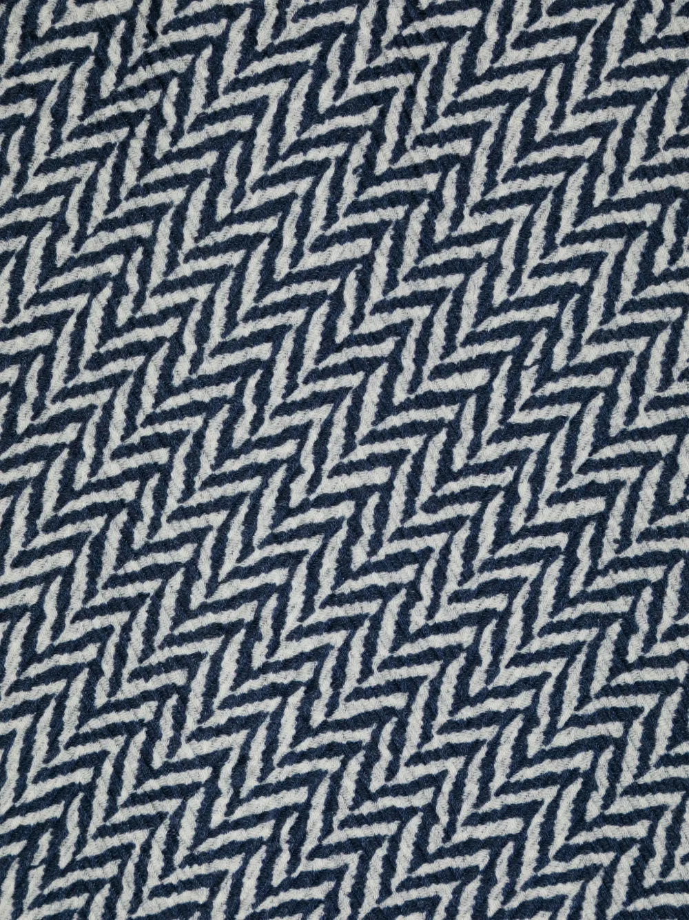 Giorgio Armani Sjaal met visgraat patroon - Blauw