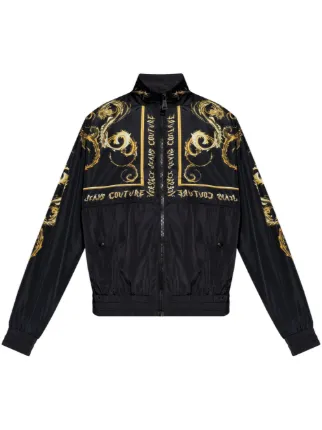 VERSACE ブラック ジャケット　購入前コメントください VERSACE JEANS COUTURE (ヴェルサーチェ ジーンズ クチュール) レター