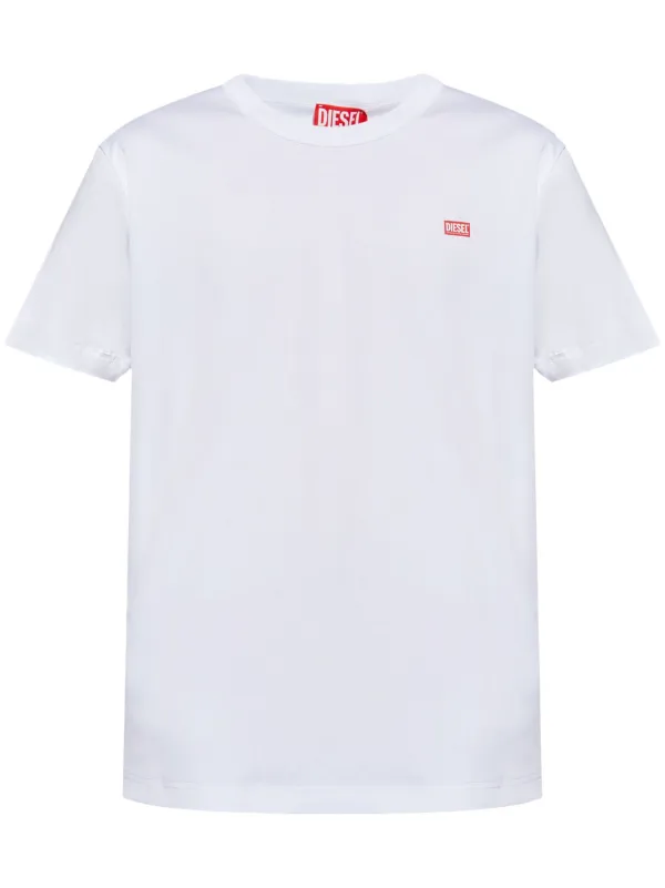 Diesel logo-print T-shirt White FARFETCH JO
