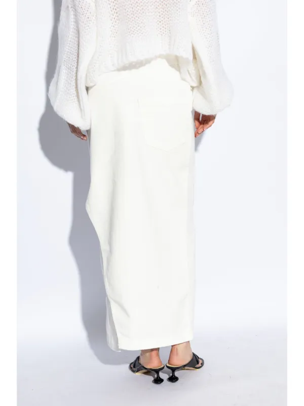 VIP【関税送料無料】希少 Loewe Draped Midi Skirt Loewe Chain-detail silk satin midi skirt Loewe