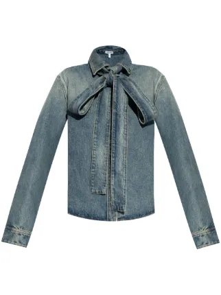LOEWE bow-detail Denim Shirt | Blue | FARFETCH BH LOEWE bow-detail Denim Shirt | Blue | FARFETCH BH