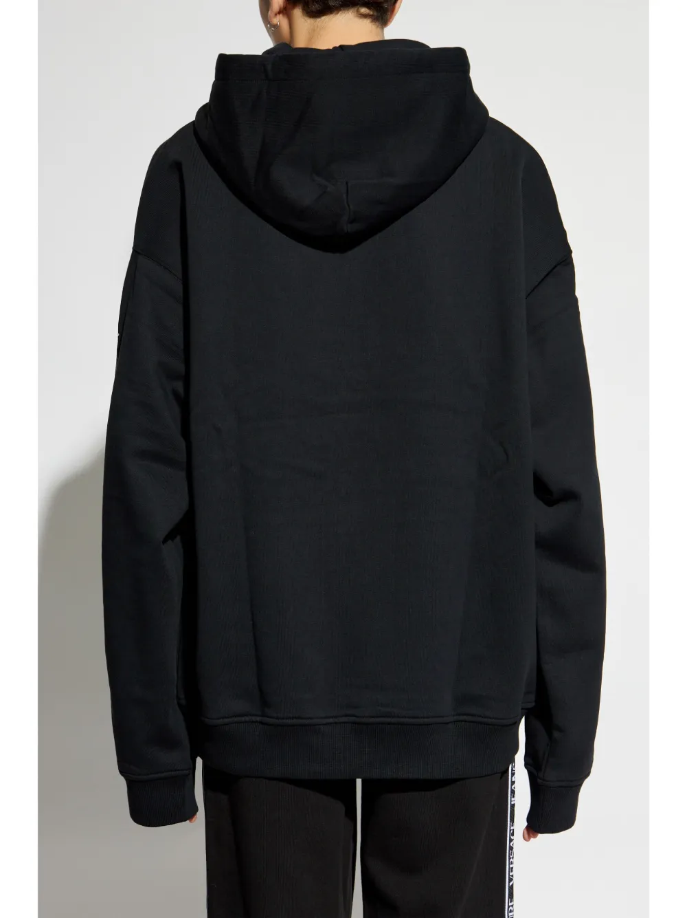 Versace Jeans Couture Hoodie met logoprint Zwart
