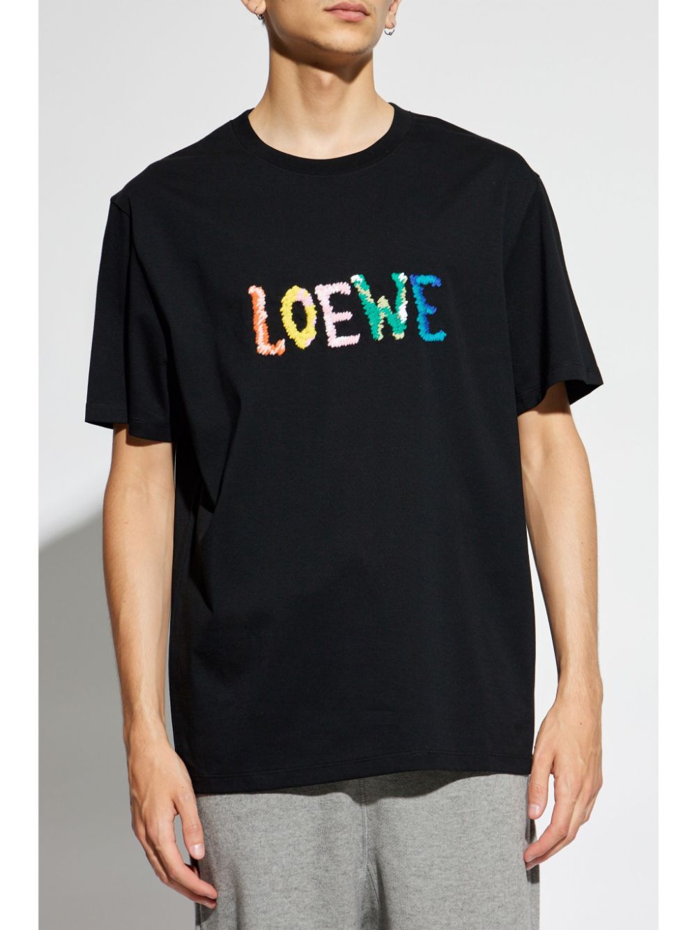 LOEWE logo-embroidered T-shirt Men