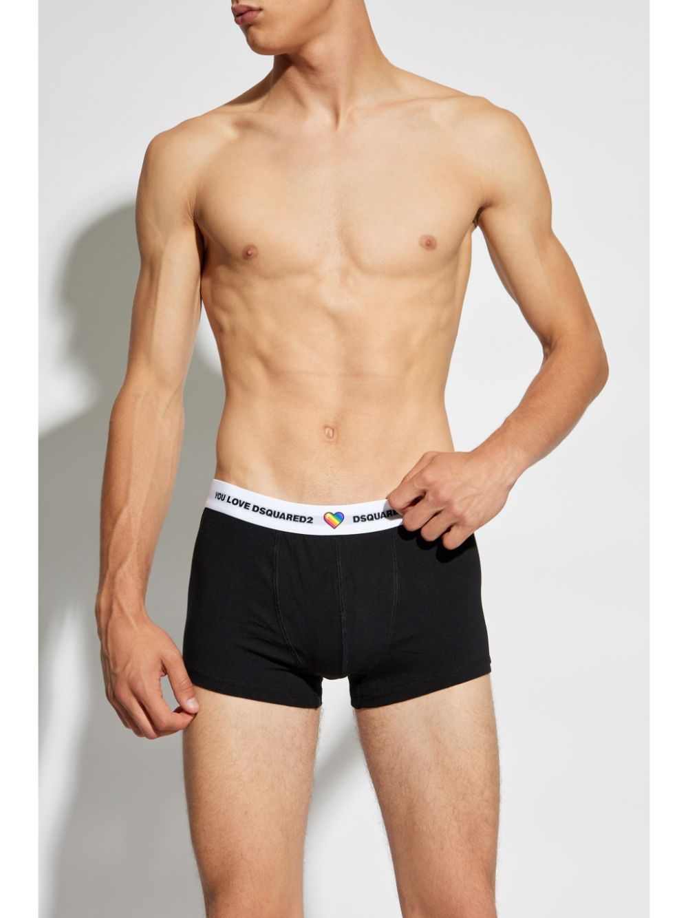 DSQUARED2 Pride boxers (pack of two) - Zwart