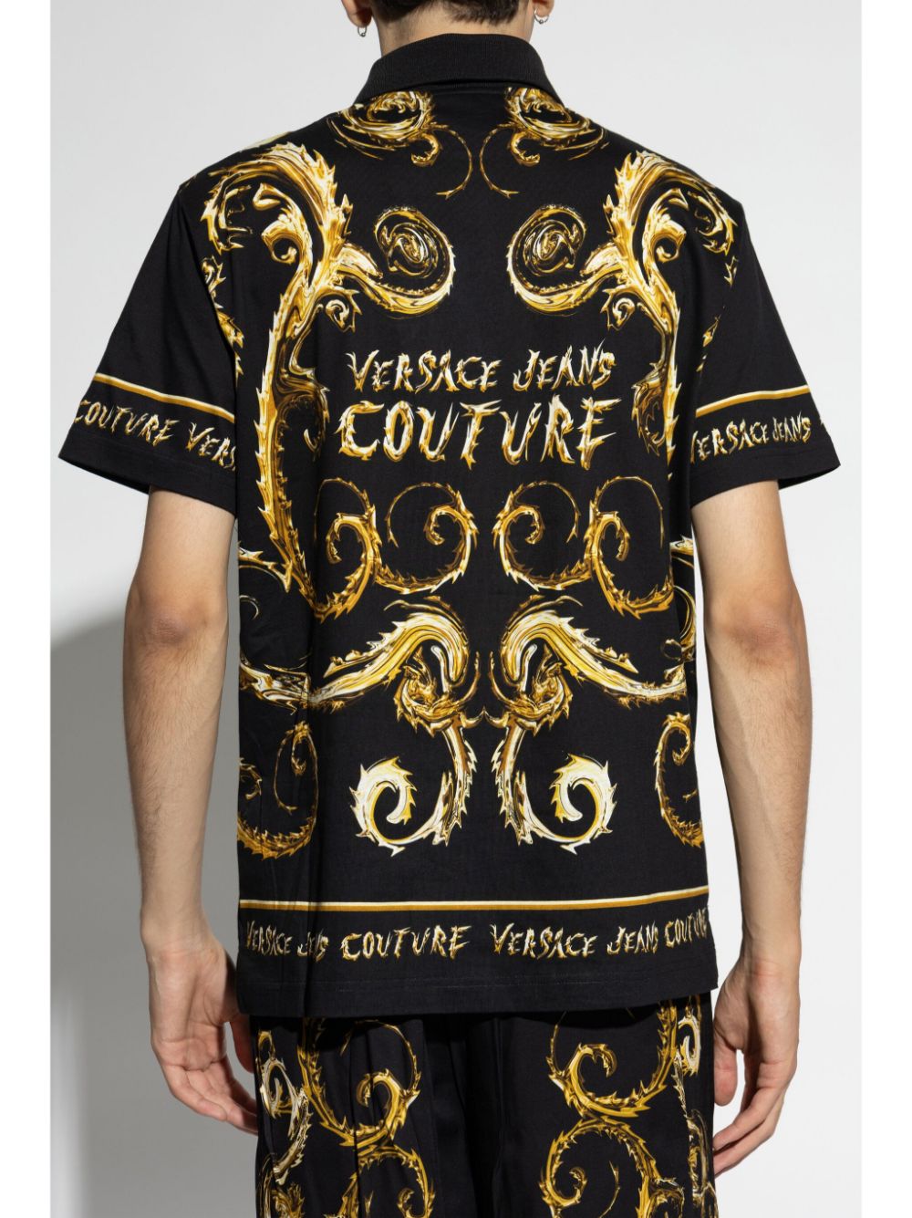 Versace Jeans Couture logo cotton polo shirt Men