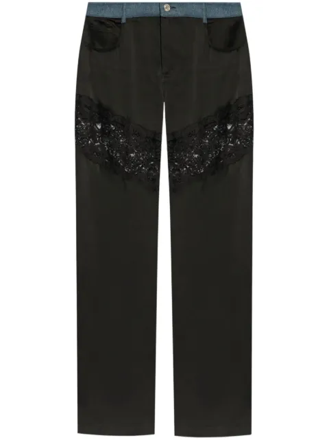 Blumarine pantalones rectos a paneles