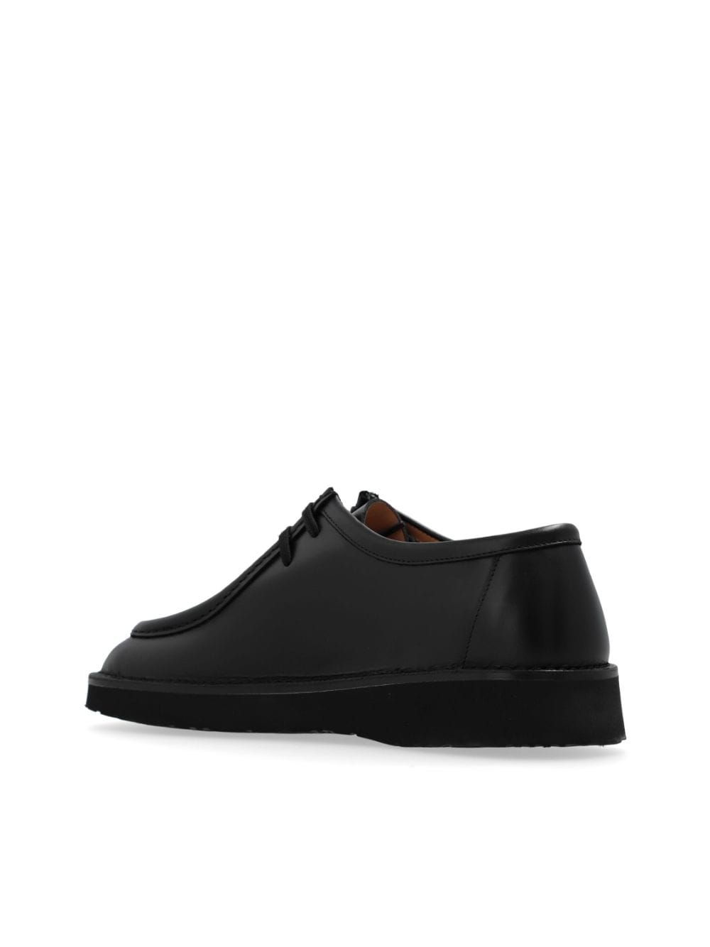 Shop Loewe Faro Derby Shoes In Black