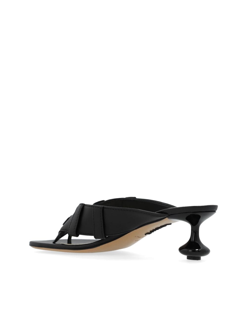 Shop Loewe Toy 45mm Leather Sandals In Black