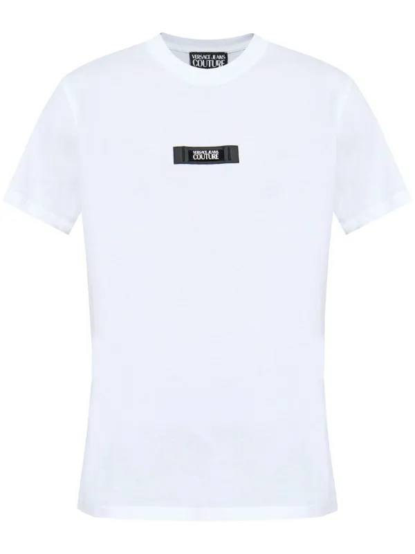 Versace Jeans Couture Playera Con Parche Del Logo Blanco FARFETCH AR