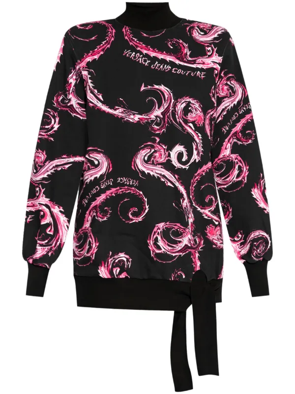 Versace Jeans Couture Vestido Com Estampa Chromo Couture | Preto