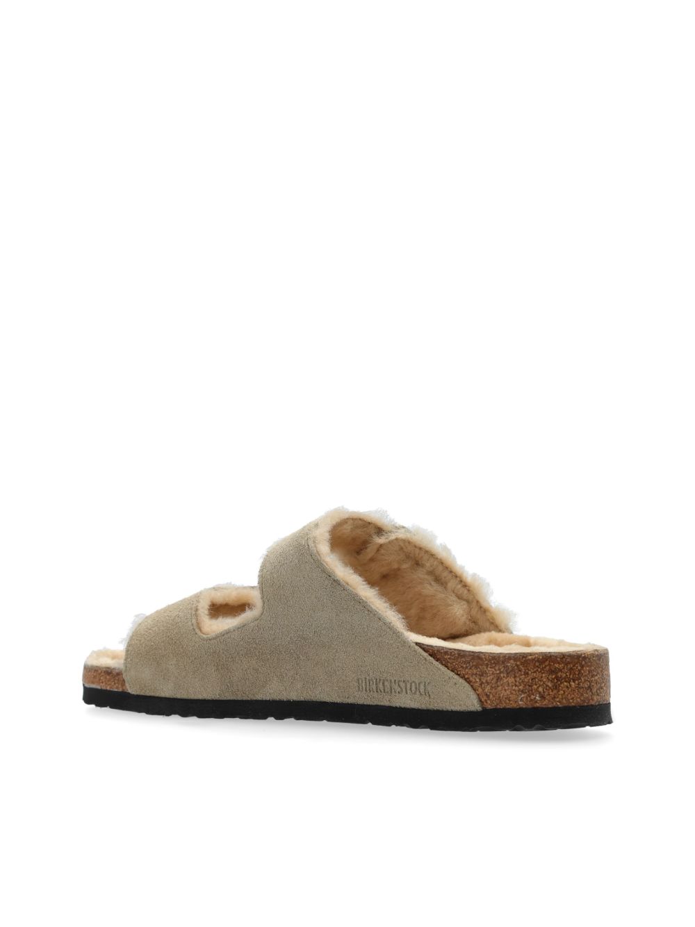 Birkenstock Arizona lammy sandalen Beige