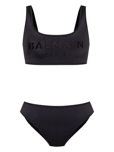 Balmain logo-embroidered bikini Women