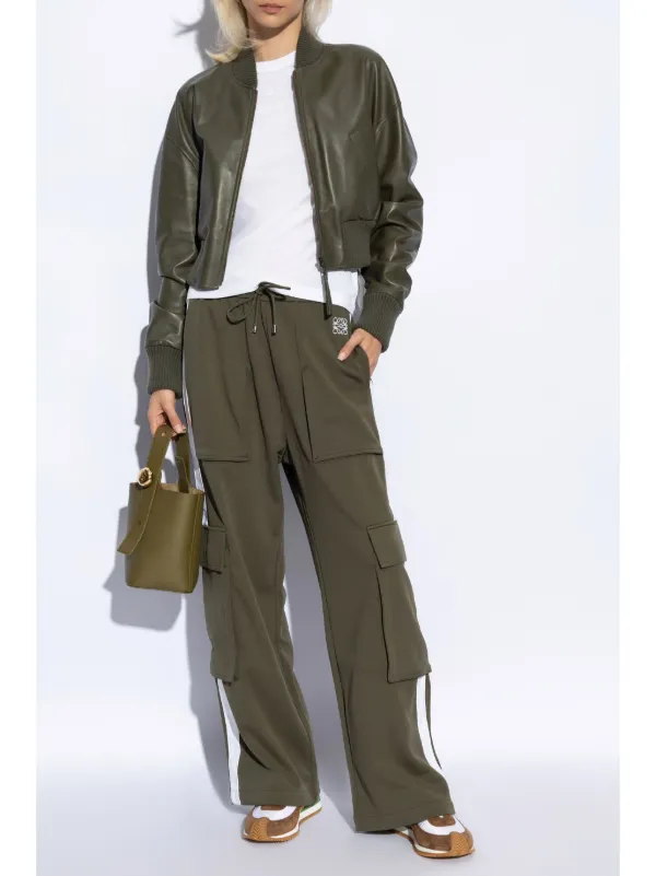 LOEWE technical-jersey Cargo Trousers | Green | FARFETCH