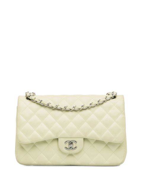 HOT SALE CHANEL 2010-2011 Jumbo Classic Caviar Double Flap shoulder bag Women