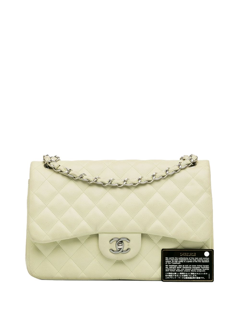 Cheap HOT SALE CHANEL 2010-2011 Jumbo Classic Caviar Double Flap shoulder bag Women