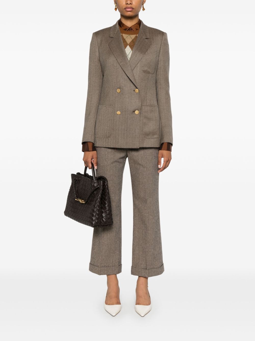 Shop Tagliatore Nayade Blazer In Nude