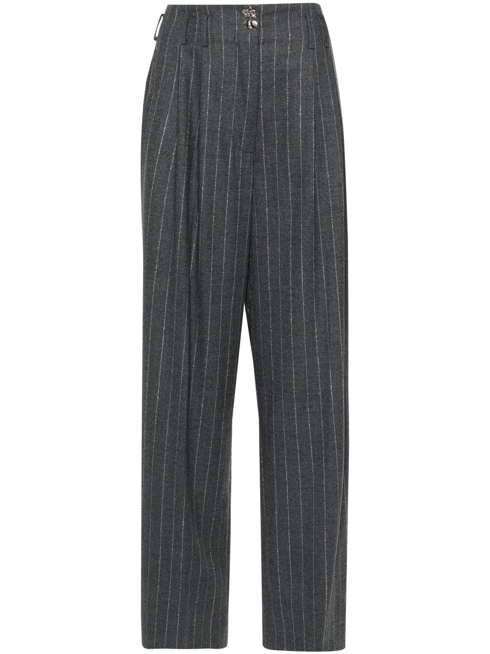 Genny pinstripe trousers - Grey