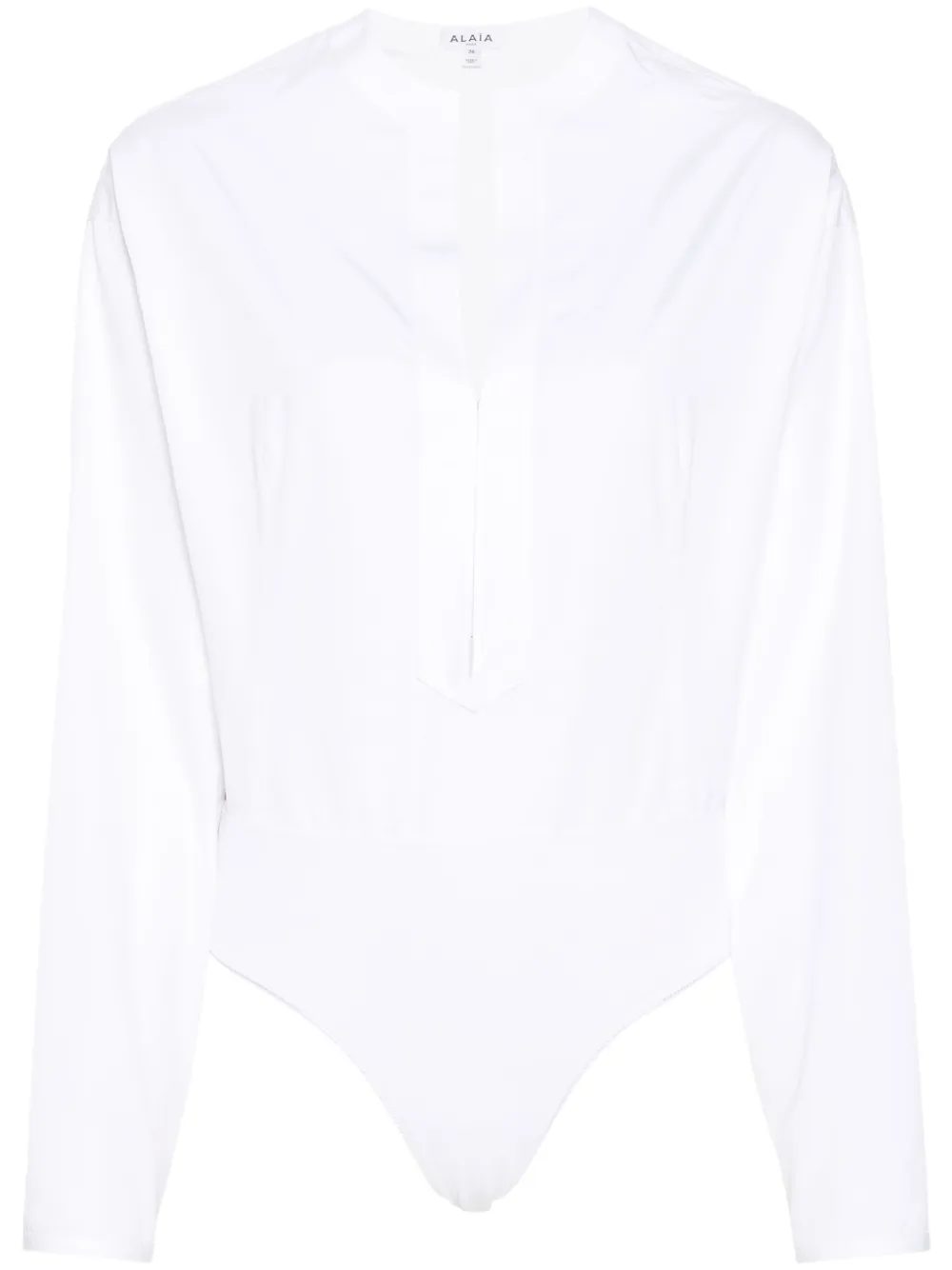 Alaïa V-neck bodyshirt | White | Image 1