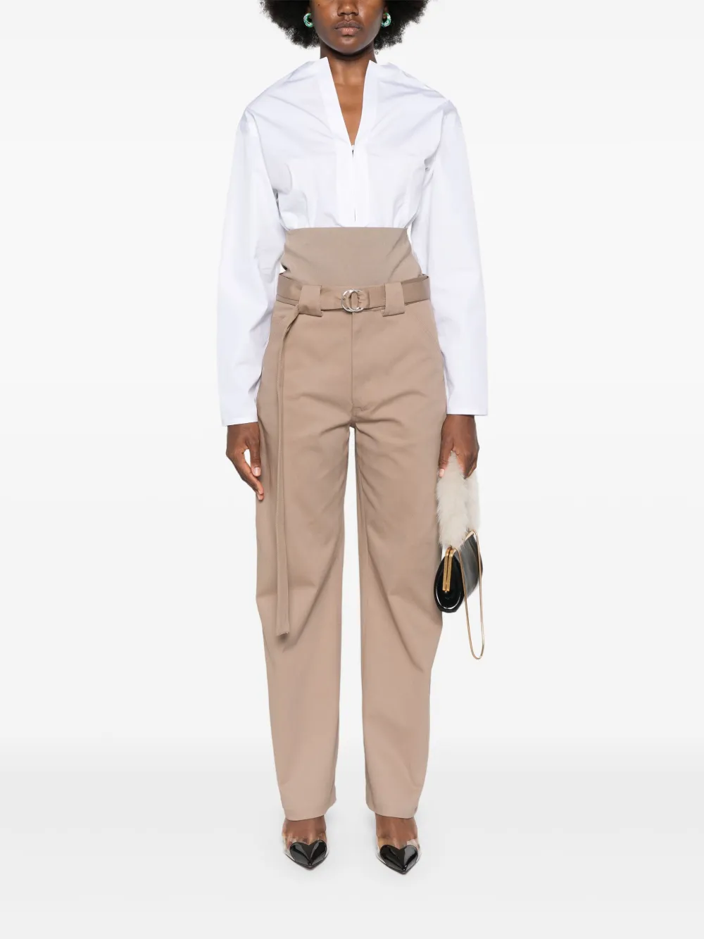 Alaïa V-neck bodyshirt | Shirts | Image 2