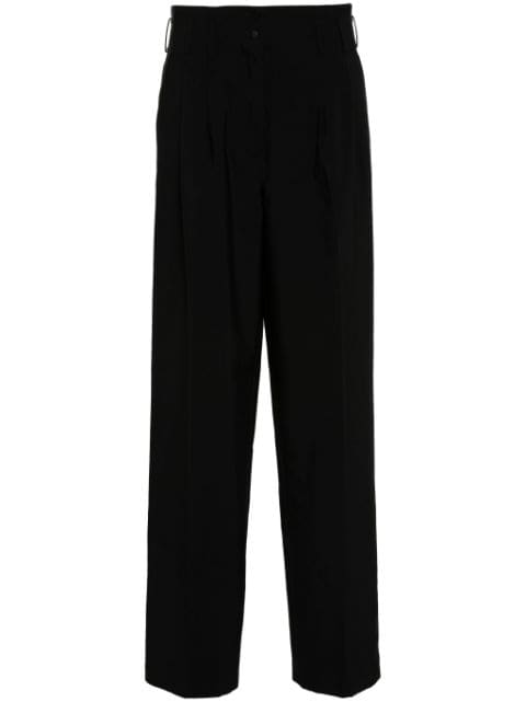 Genny pleat-detail wide-leg trousers