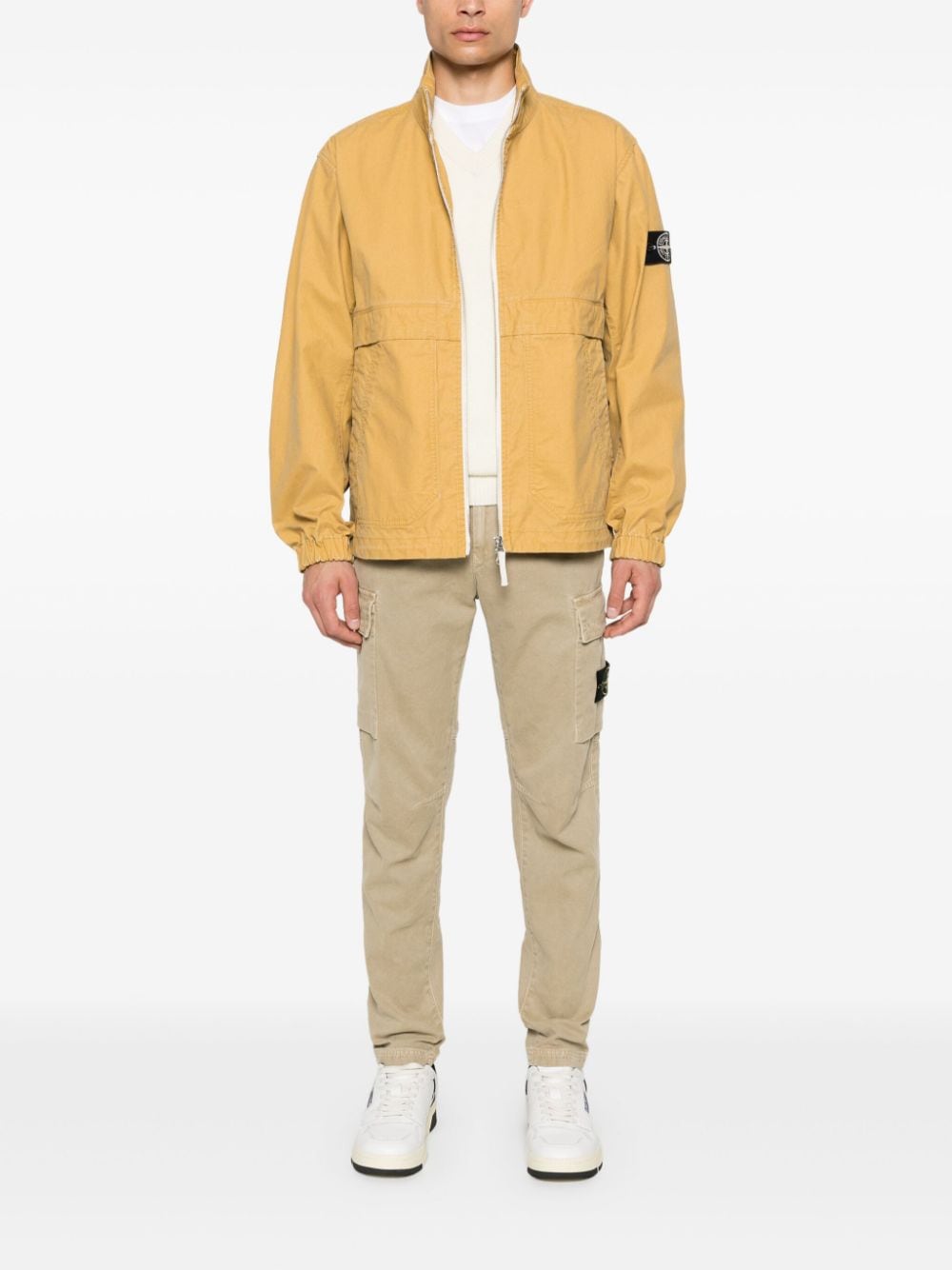 Stone Island Jack met Compass-logopatch - Geel