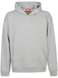 Diesel logo patch hoodie sweatshirt - Grey