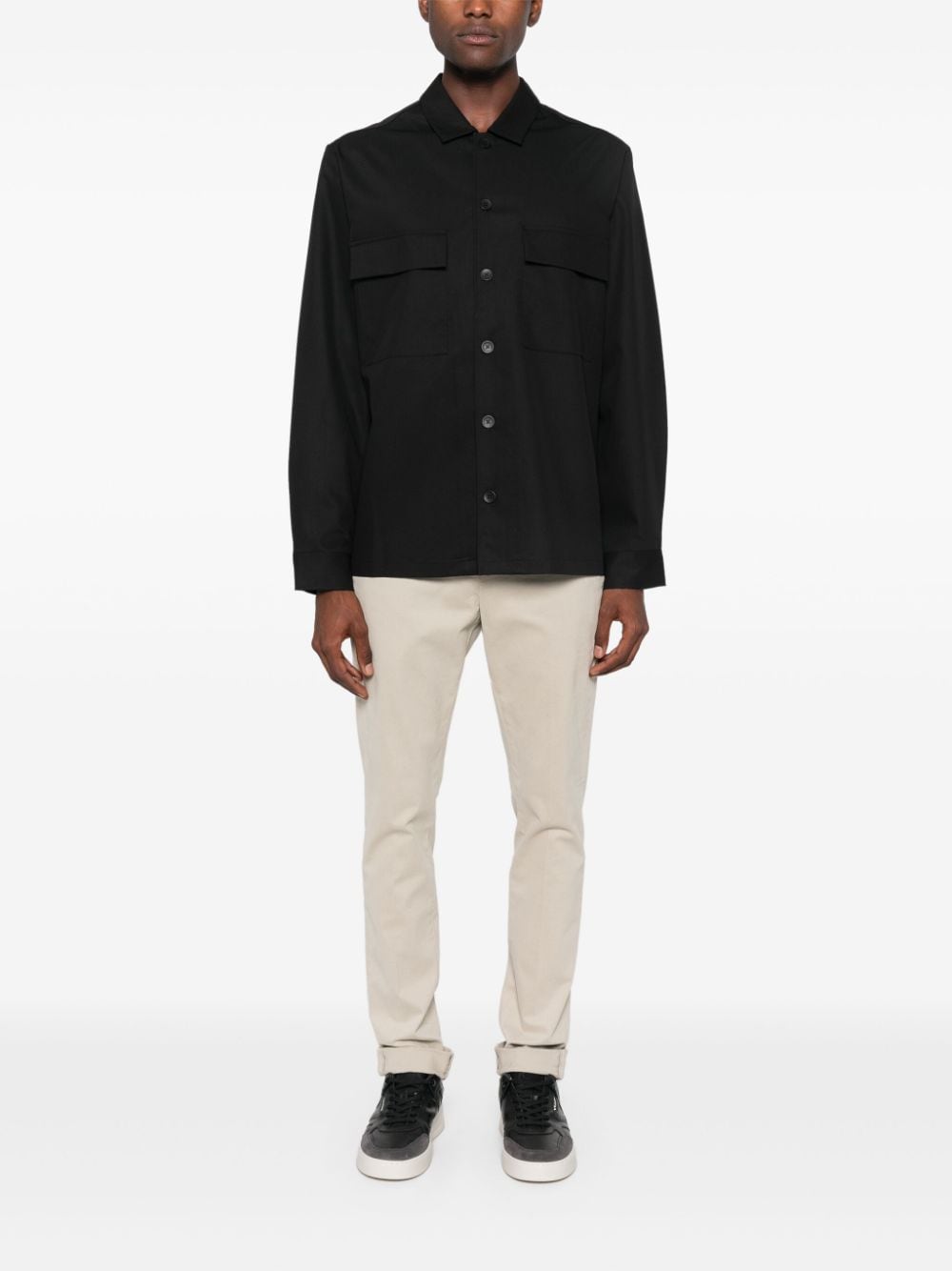 Calvin Klein twill shirt - Zwart