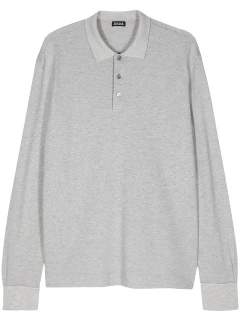 Zegna fine-knit polo shirt 