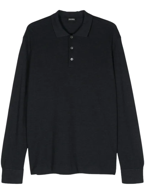 Zegna fine-knit polo shirt 