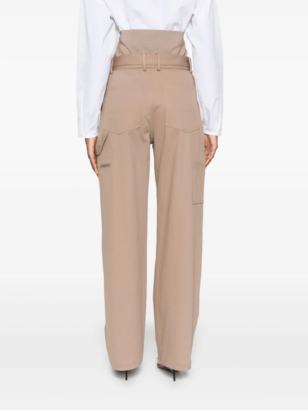 Alaïa knit-band Cargo Trousers | Brown | FARFETCH