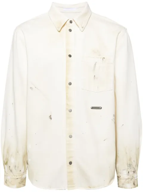 Helmut Lang camisa pintada