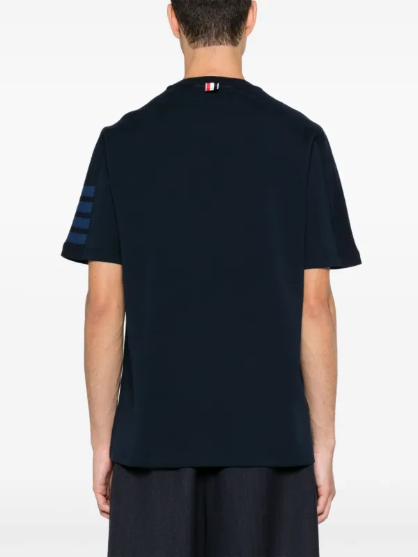 Tシャツ・カットソー THOM BROWNE SS23 4BAR STRIPE JERSEY (MKA460A_Y3014055) Thom Browne 4-Bar Stripe T-shirt | Blue | FARFETCH