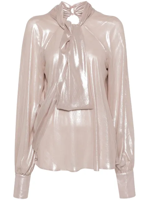 Genny draped chiffon top 
